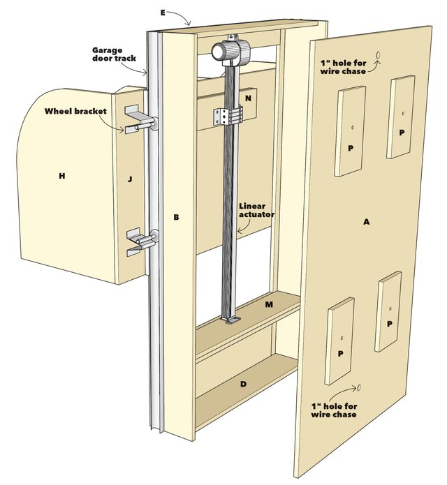 automated garage storage lift design