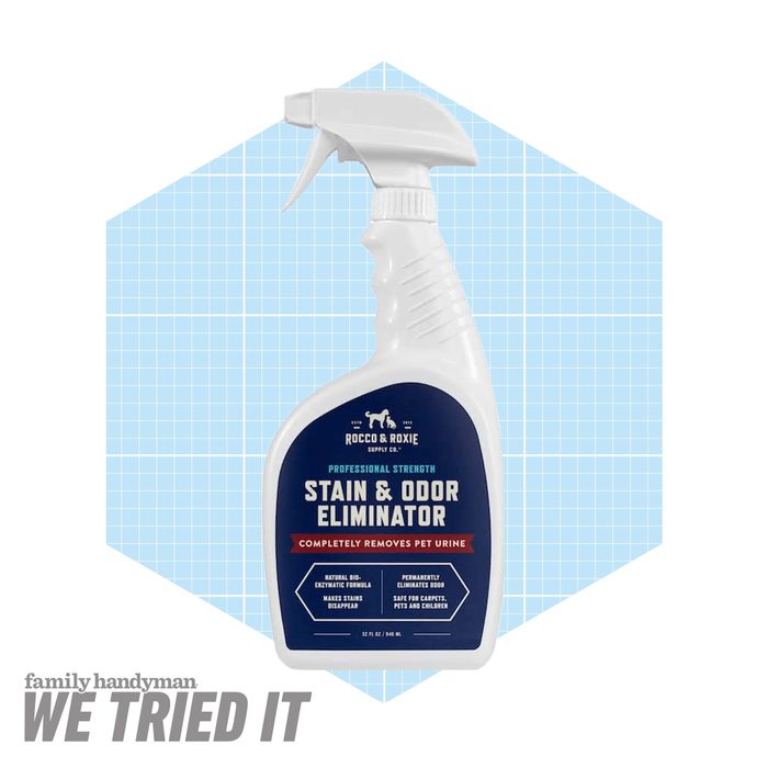 A spray bottle labeled 