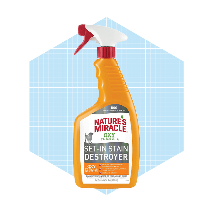 A spray bottle labeled "Nature