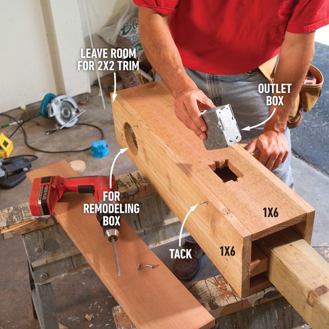 Cut Holes For The Electrical Boxes