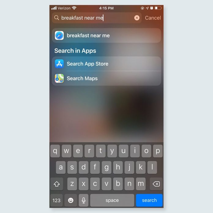 iphone tricks - Search the web without Safari