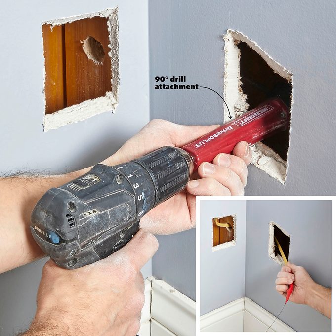 Drill Two Holes to Turn a Corner