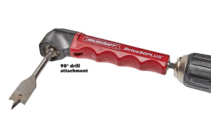 90-degree drill attachment