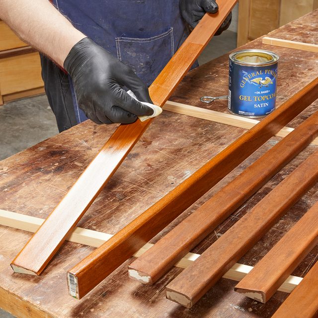 Stain all trim at the same time