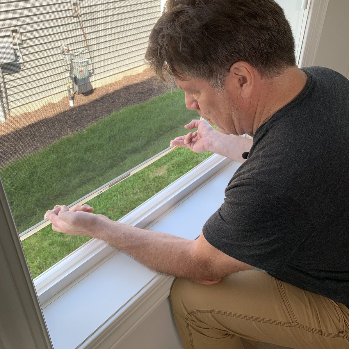 removing the window screens