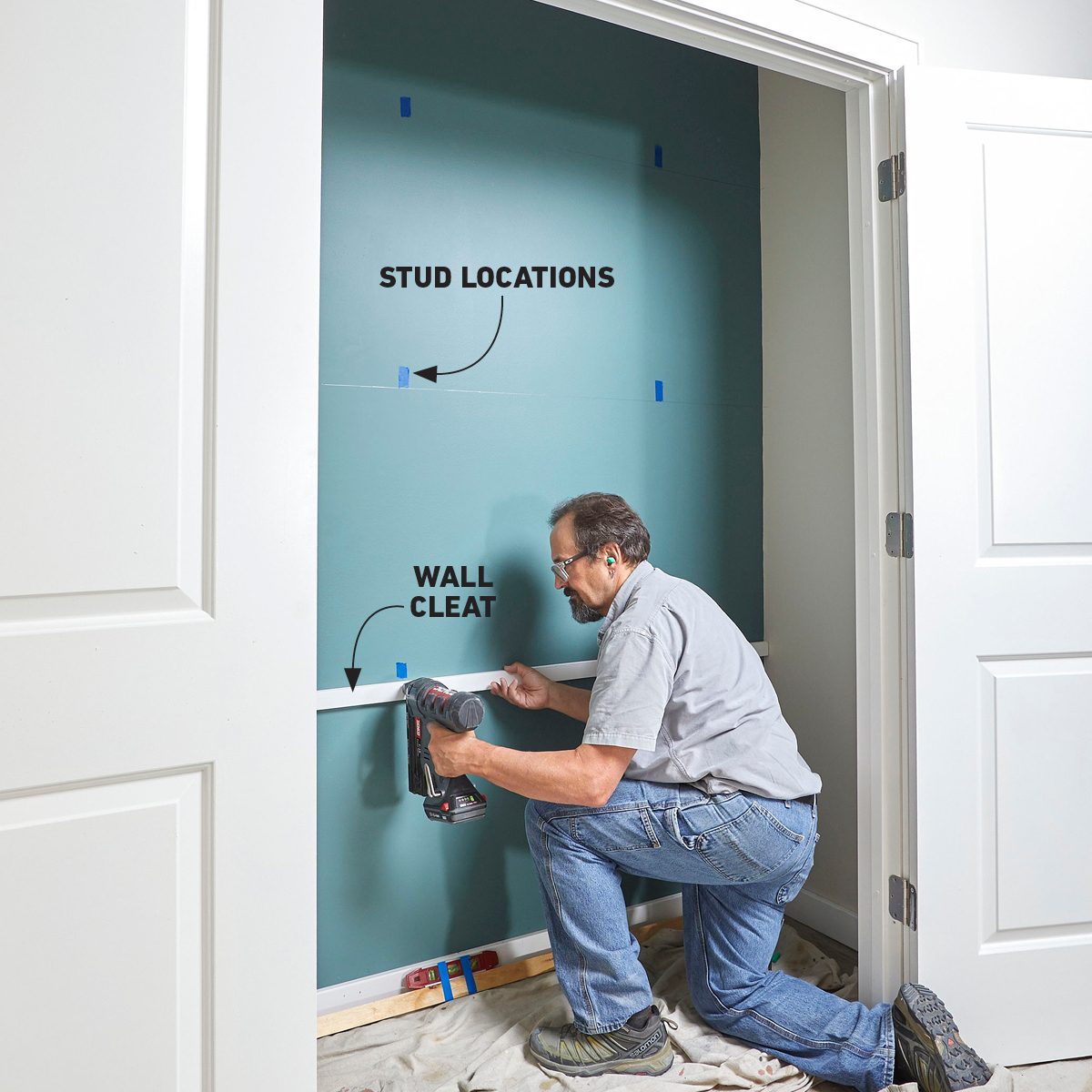 Install wall cleats