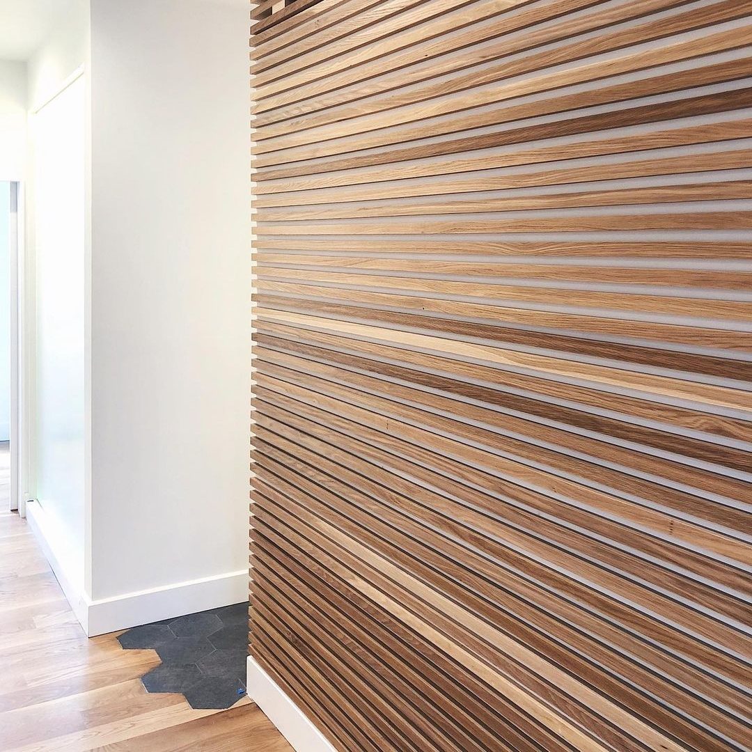 Oak Slat Wall Instagram