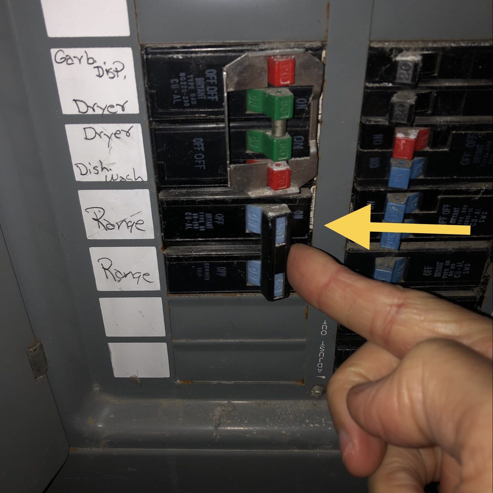 Turn off Both Breakers 