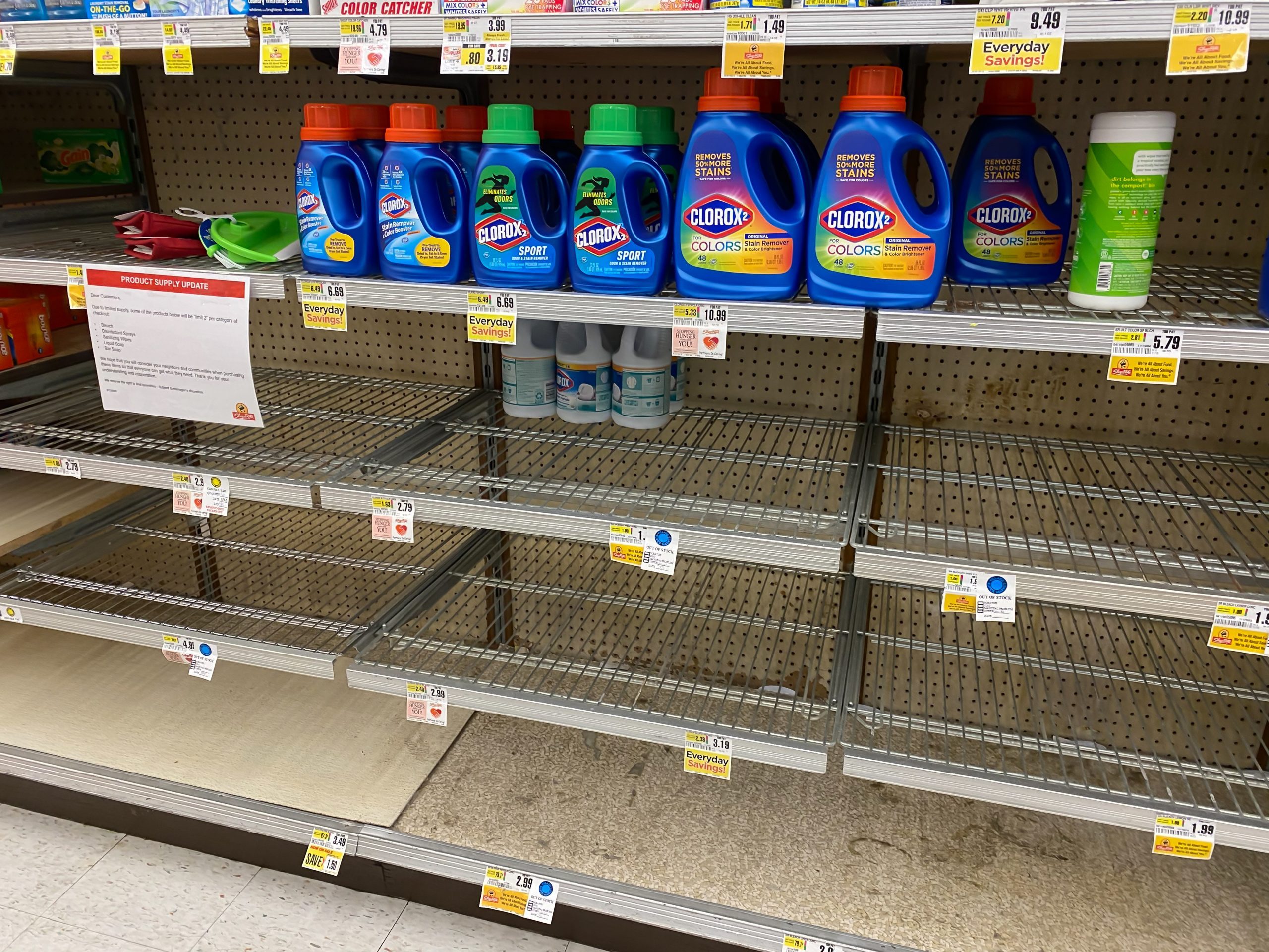 Having Trouble Finding Bleach? Here’s What To Use Instead