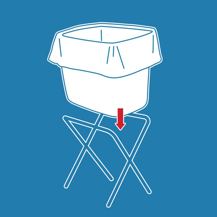 14 Tips And Tricks For Trash Cans: Bag Holder