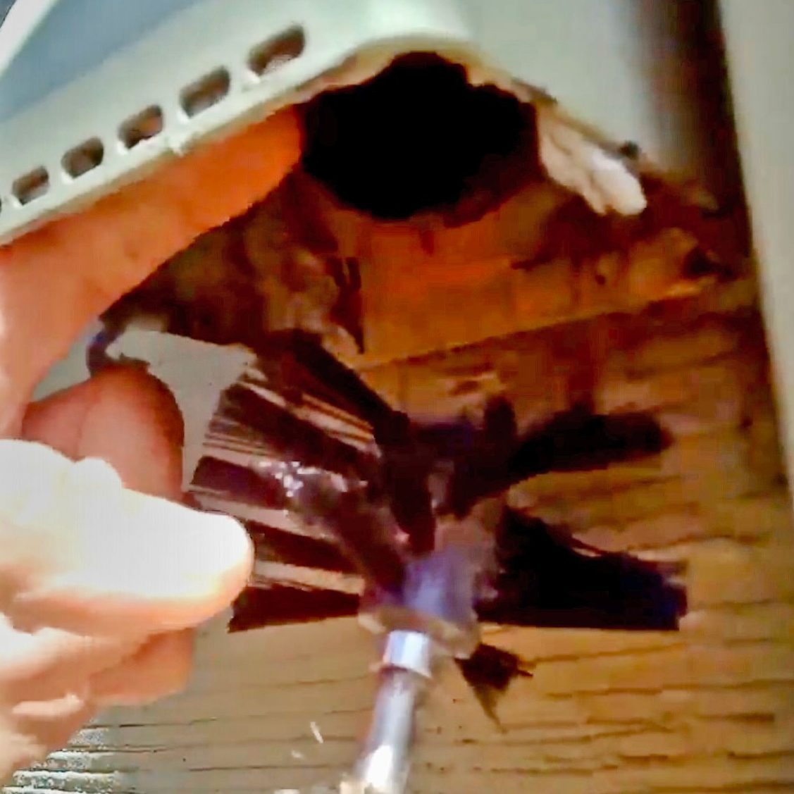 Removing Vent Cleaning Tool