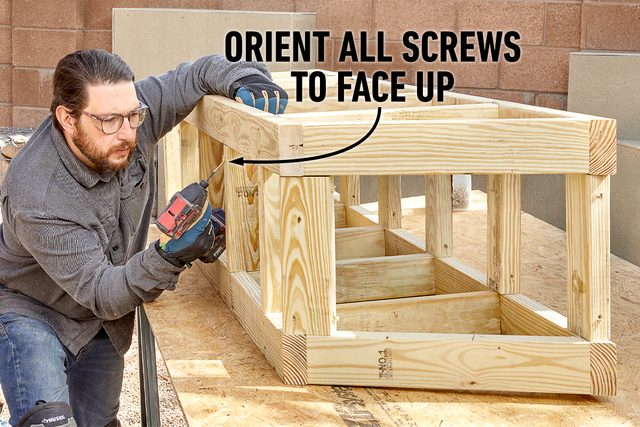 Fh22jun 618 50 034 Attach The Studs How To Build Custom Composite Benches