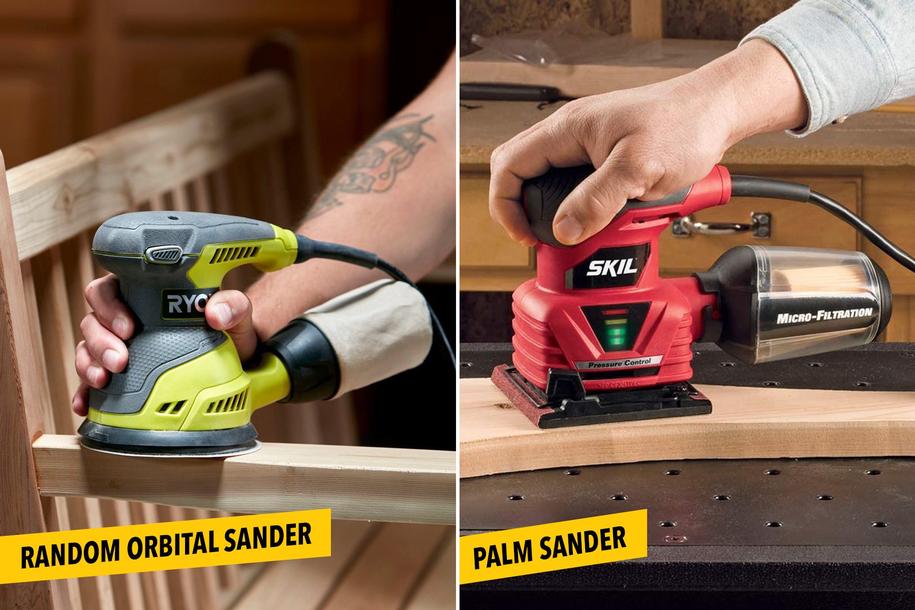 Random Orbital Sander vs. Palm Sander: What’s the Difference?
