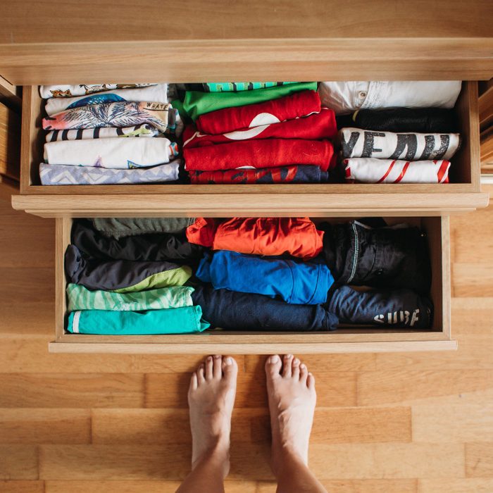 neat dresser drawers after organizing