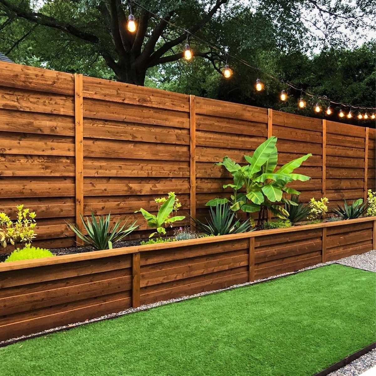 Wood Fence With Matching Planter Courtesy @flippinggvl Via Instagram