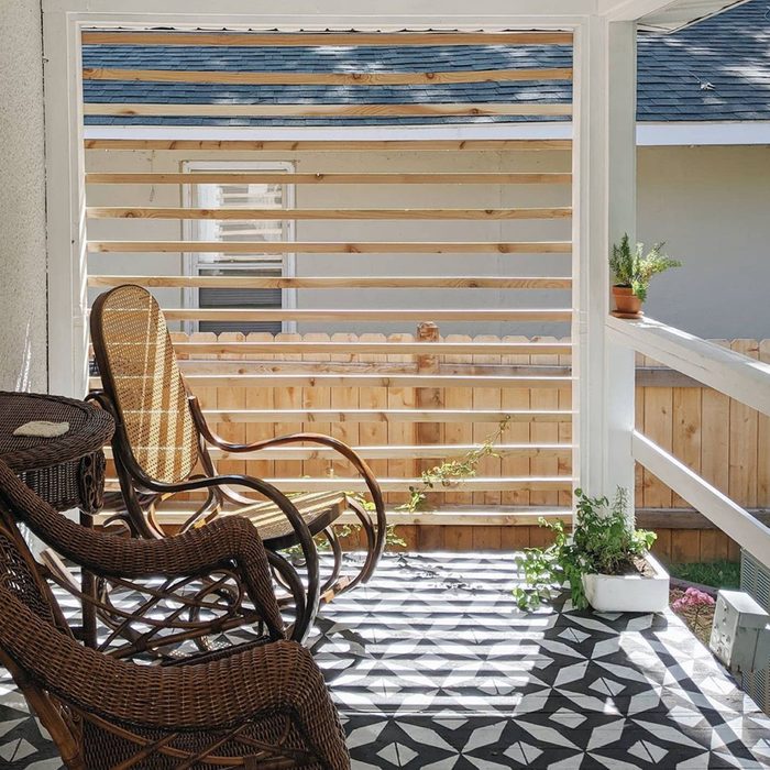 Diy Decorative Flooring Courtesy @rebekahpoppen Via Instagram