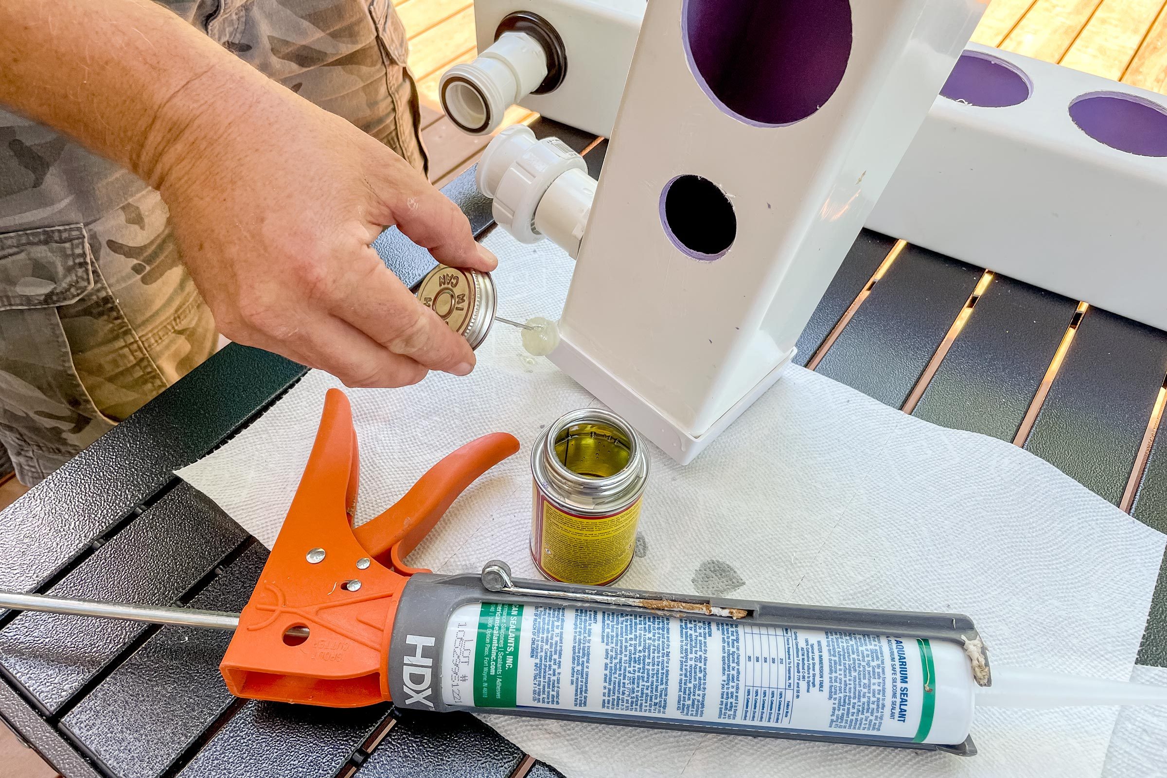 sealing around the outside of the end cap to prevent any gaps