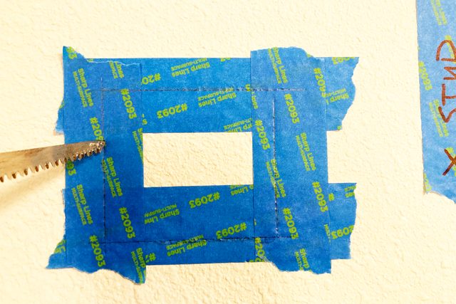 cut in the outlet box