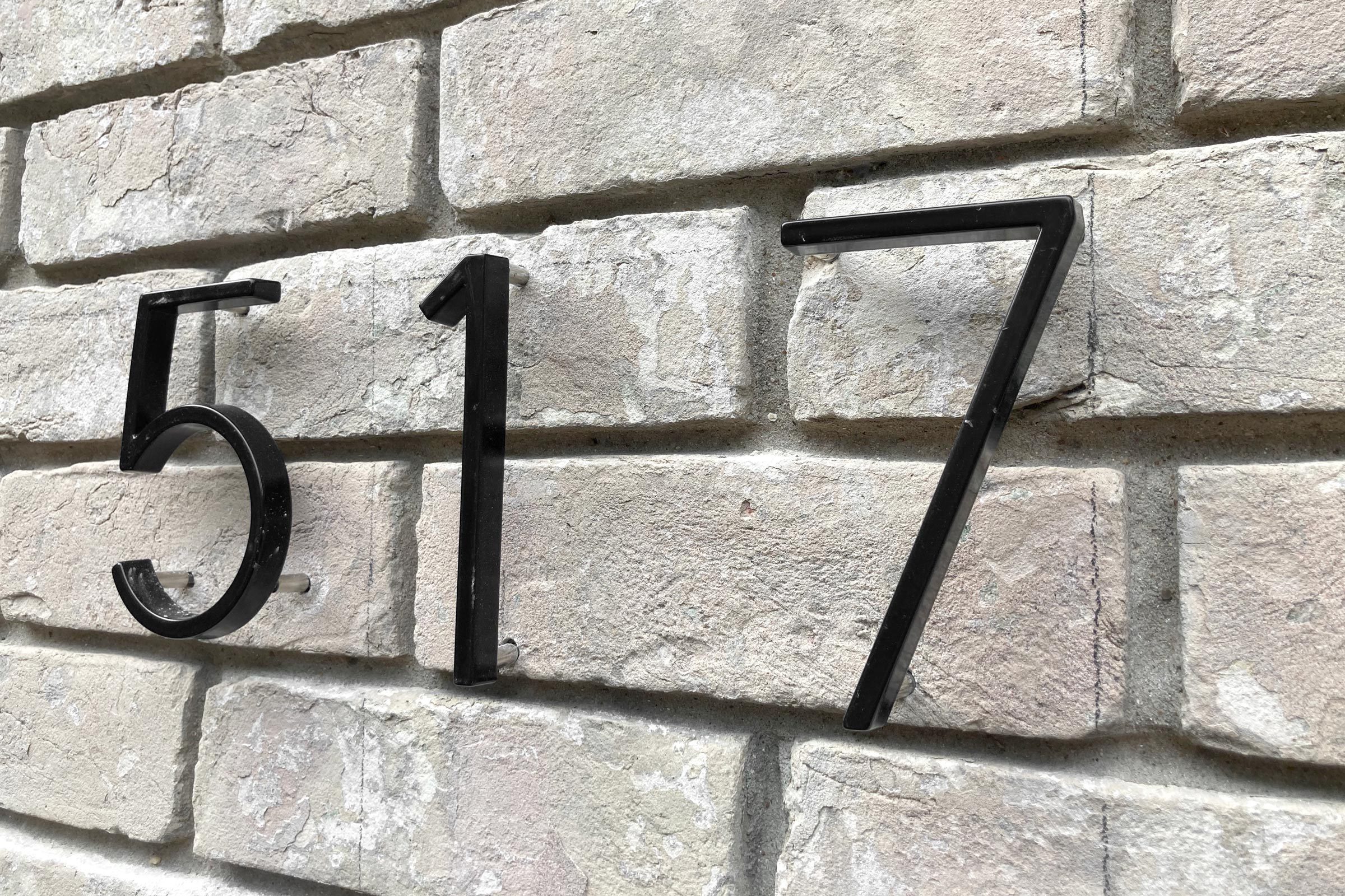 How To Install Floating House Numbers on Brick