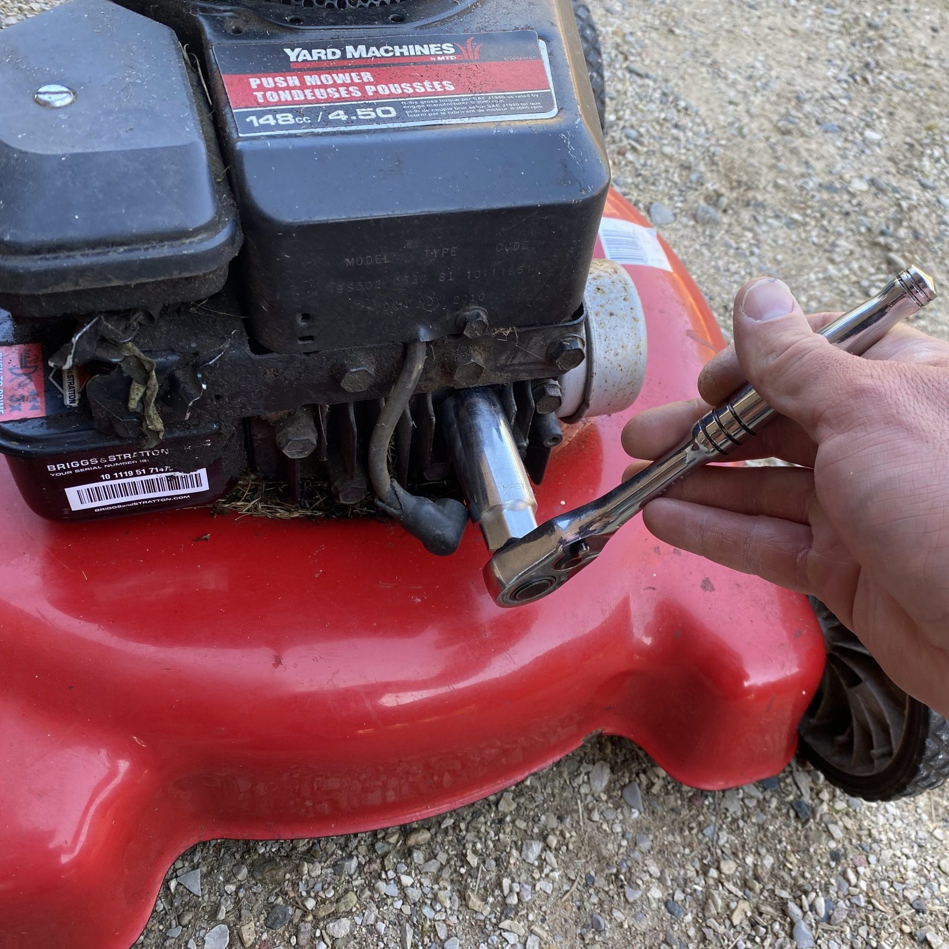 Remove the spark plug