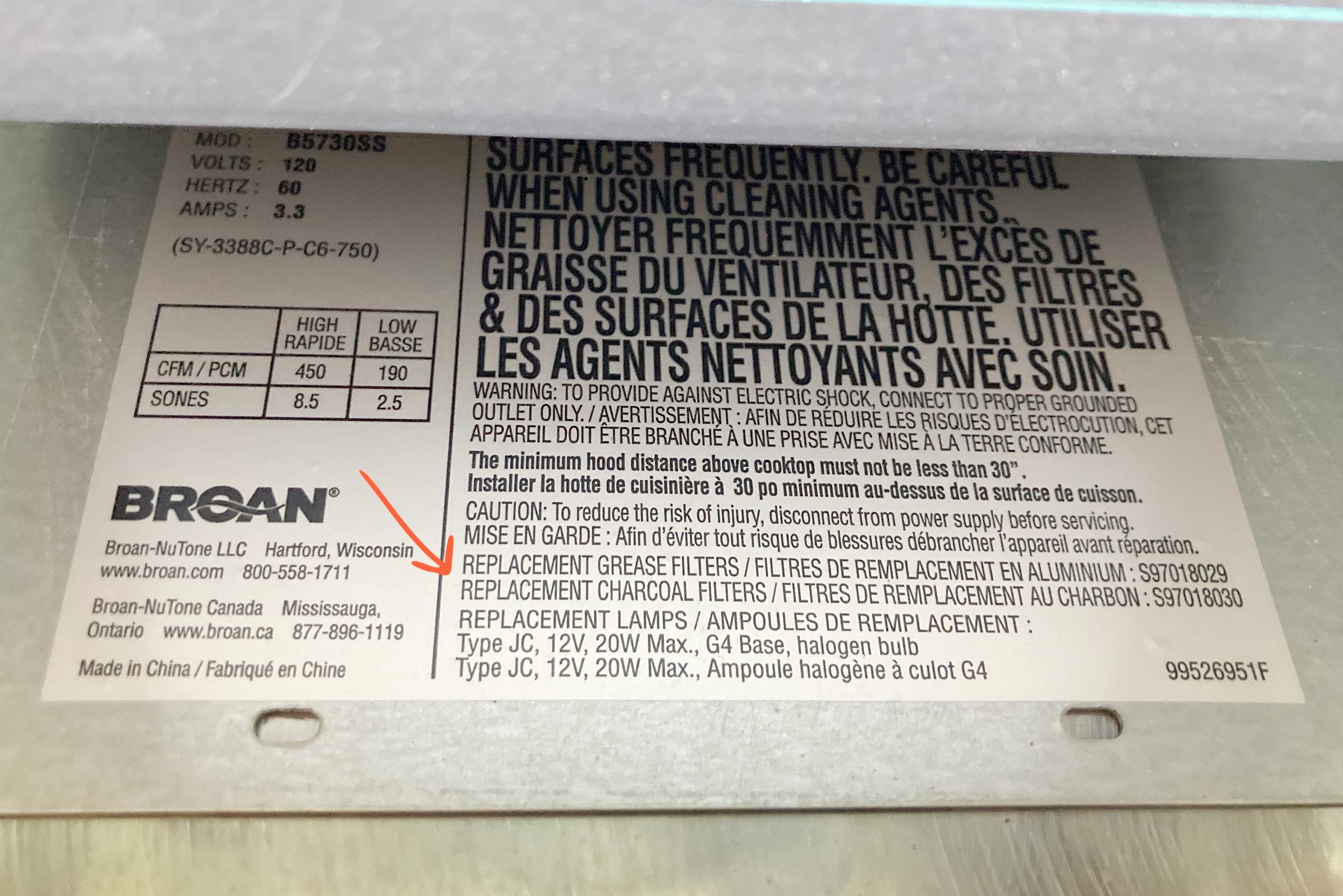 Range Hood Sticker With Arrow How To Replace A Range Hood Filter Ally Childress For Family Handyman Jvedit