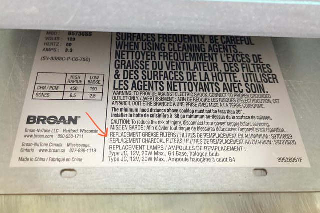 Range Hood Sticker With Arrow How To Replace A Range Hood Filter Ally Childress For Family Handyman Jvedit