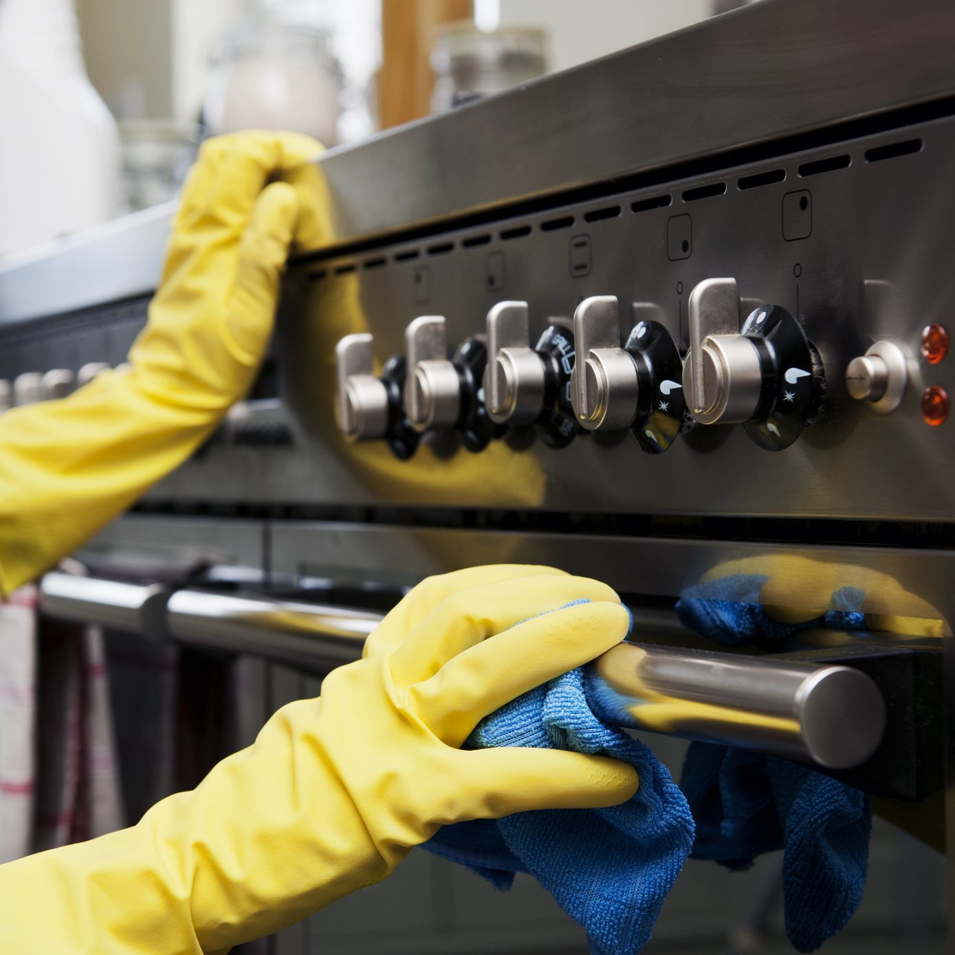 Oven Cleaning in Kitchen