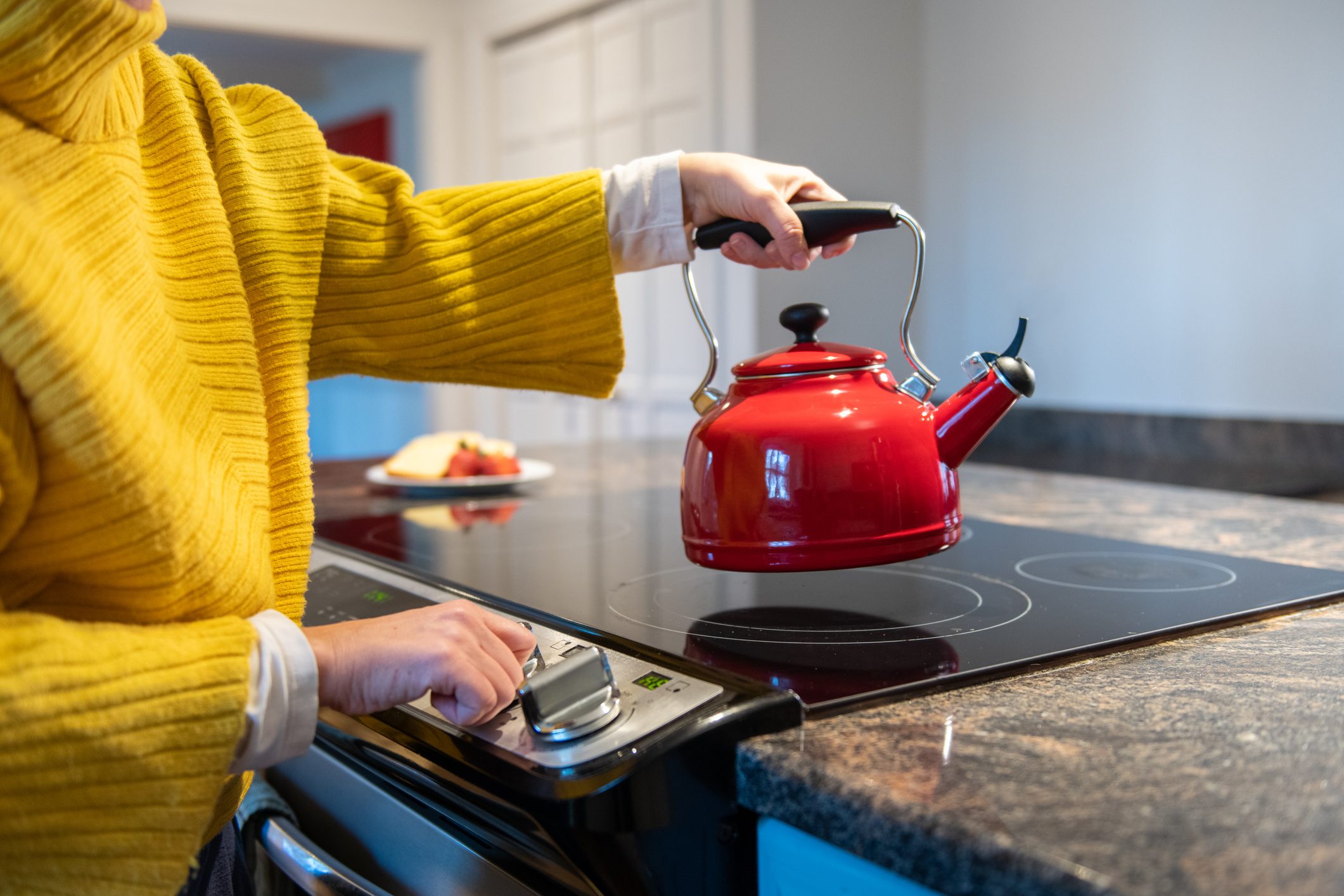 Woman preparing a tea