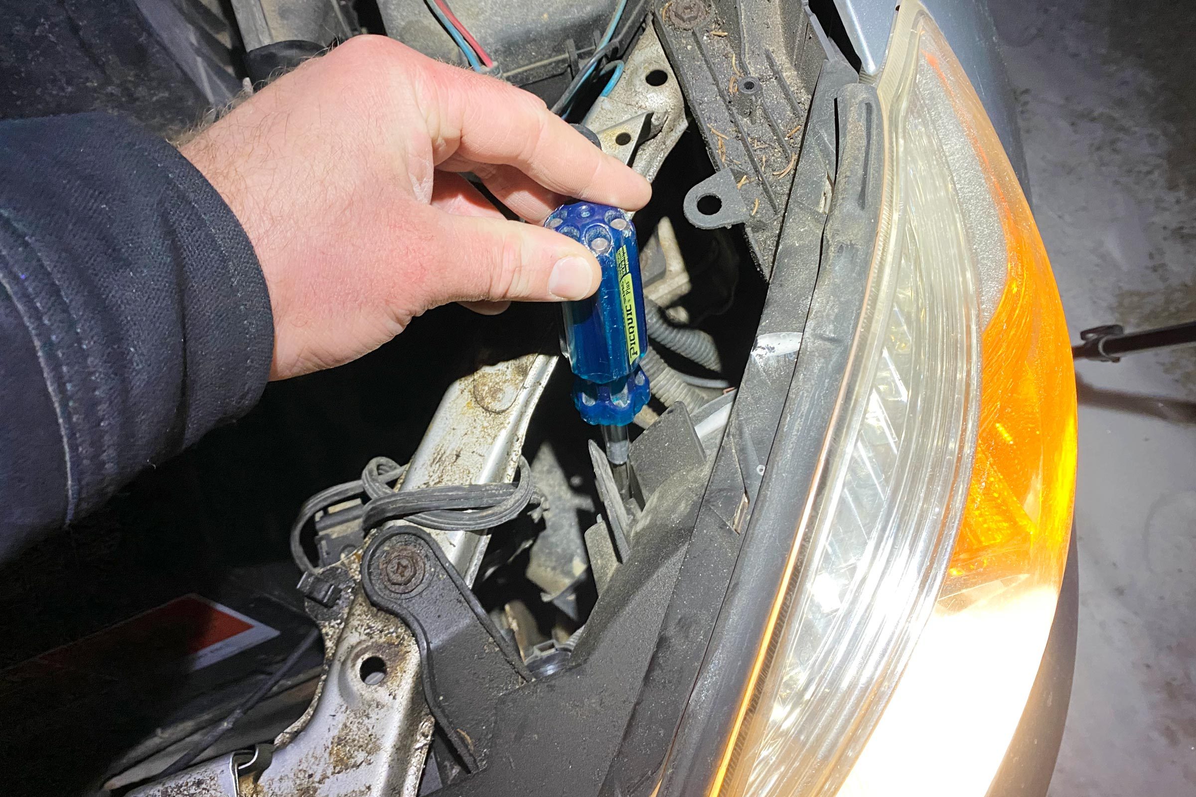 Adjust Headlights with a screwdriver