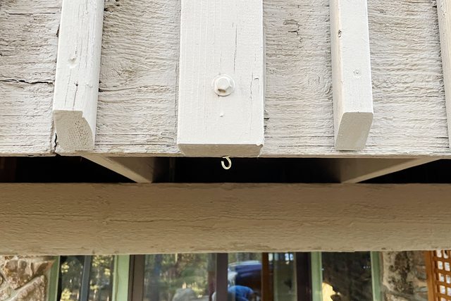 hanging string lights