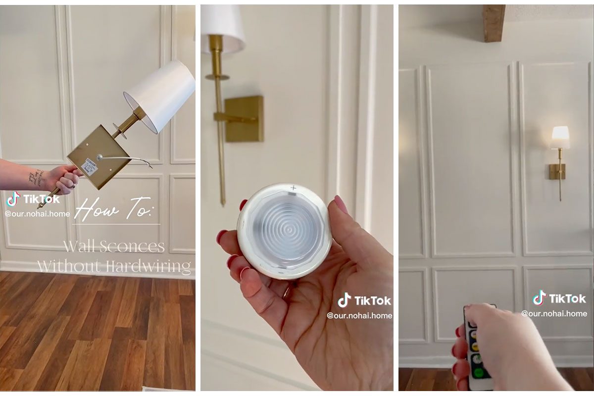 Add Wire-Free Wall Sconces to Any Room with This Hack