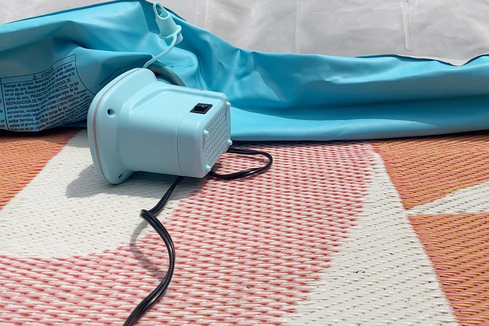 inflating the air mattress