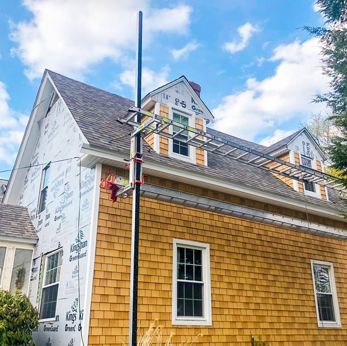 A House with Golden Roofing