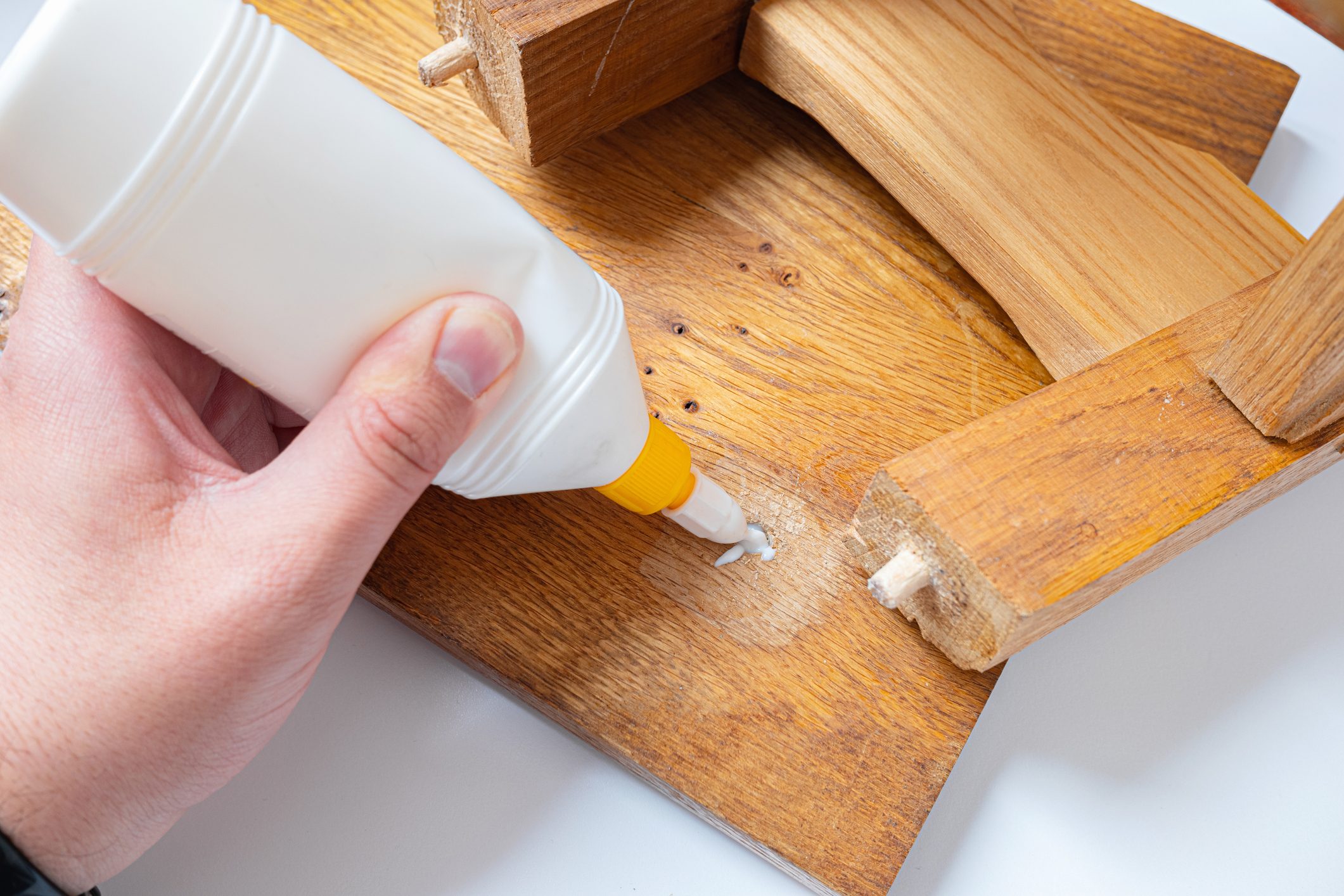 wood glue on Ikea furniture joints