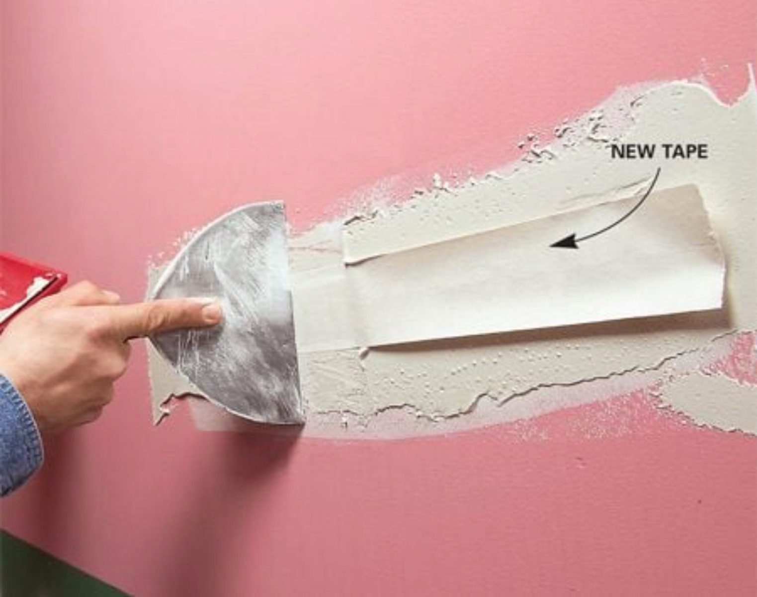 Replace Lifting Tape On Wall