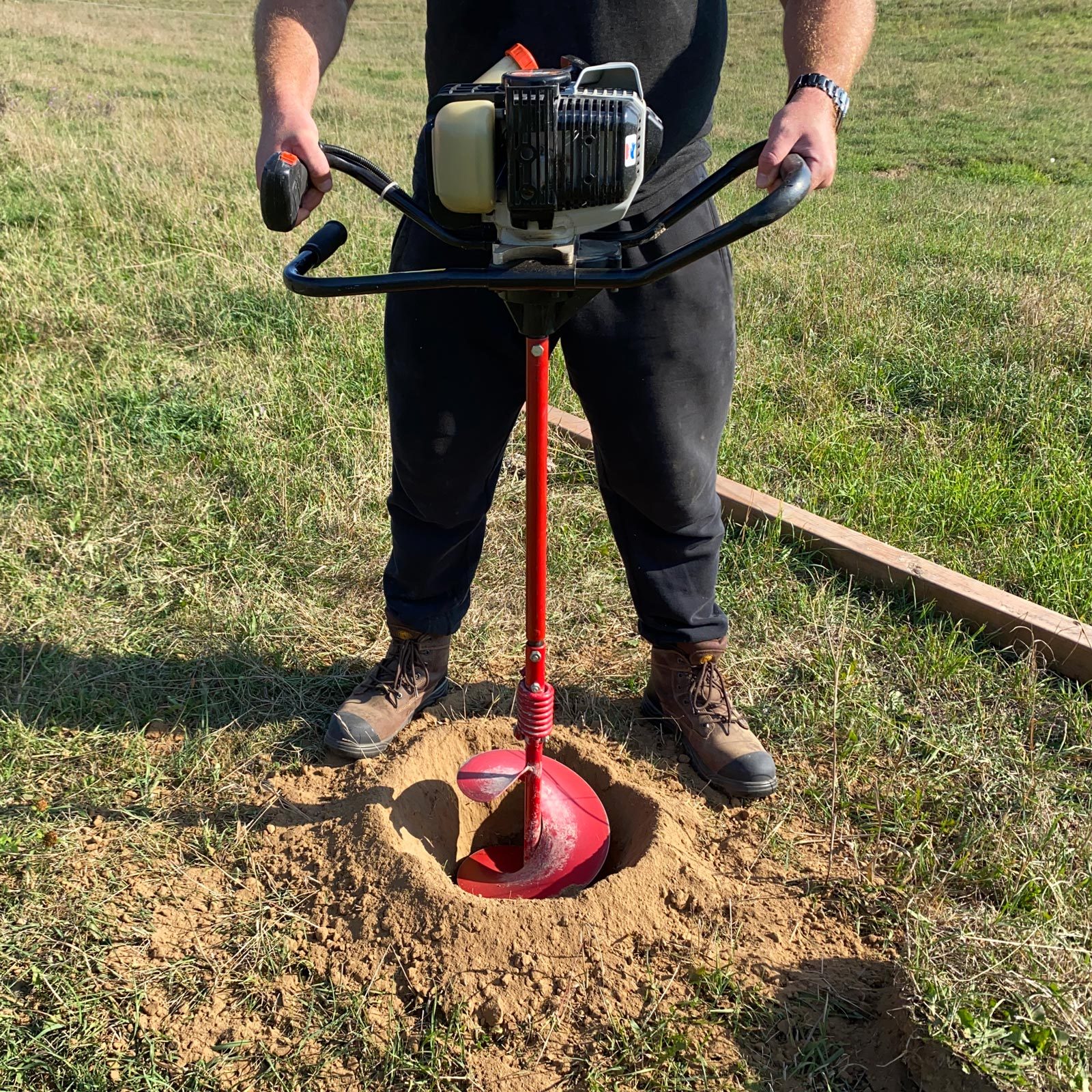 How To Dig a Post Hole Using a Power Auger