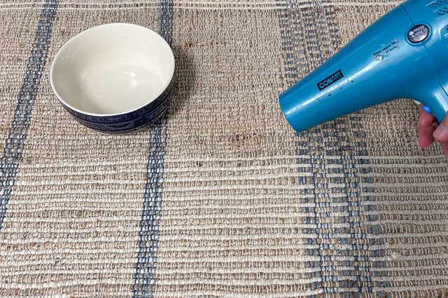 Clean A Jute Rug Jute Dry With Hair Dryer