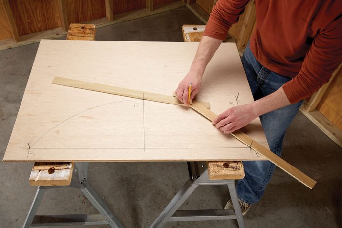 Marking an Arch with Two Sticks