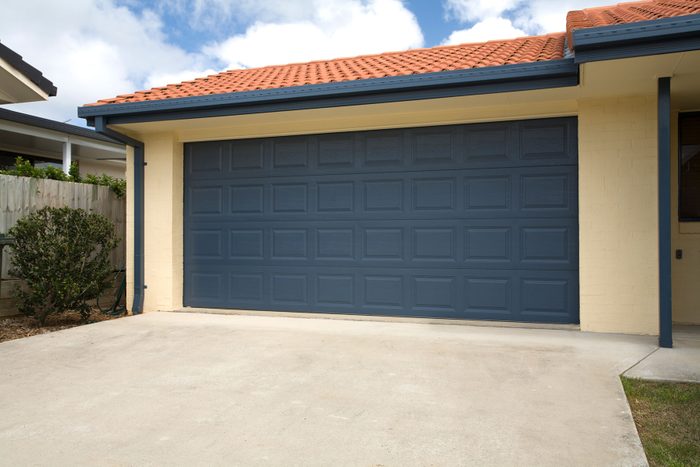 Navy Blue Garage Door