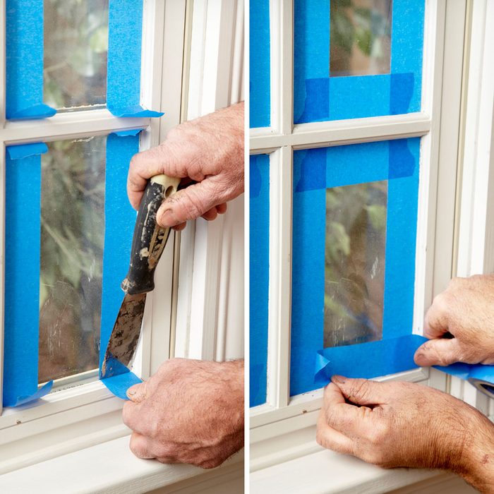 Masking Windows with Tape