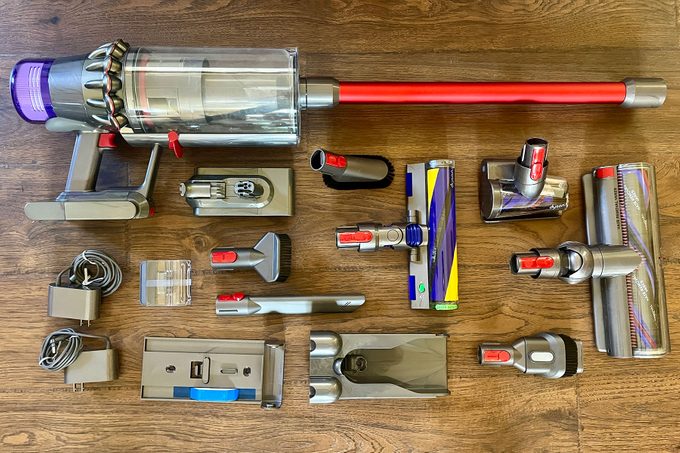 Dyson Outsize Plus unboxed on floor