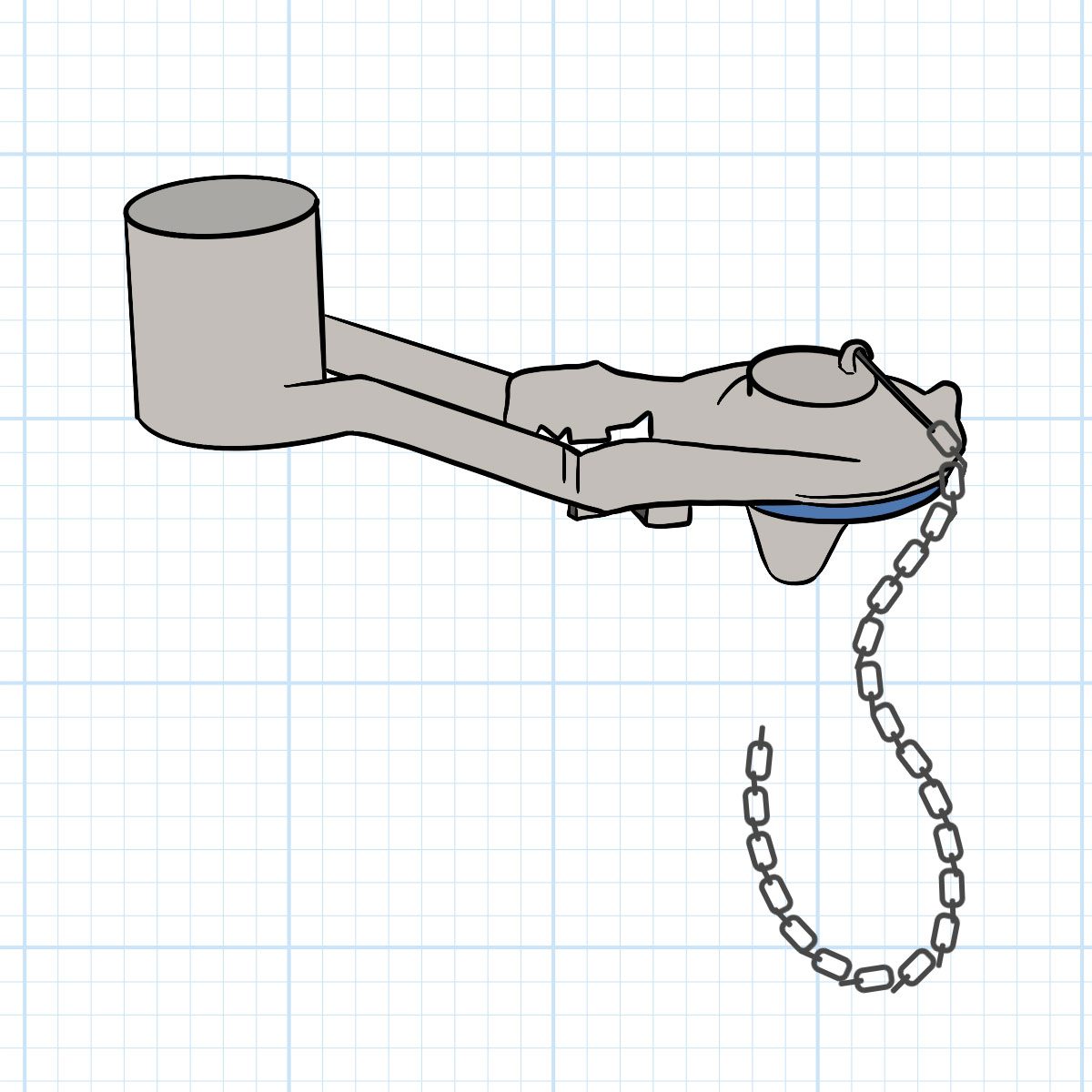 5 Types Of Toilet Flappers And Two Predecessors To Know Counterbalanced Flapper