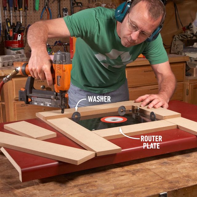 Build A Router Table By Upcycling A Kitchen Countertop Assemble the router plate guide