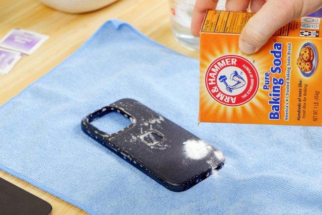 How To Clean And Disinfect A Phone Case Apply baking soda