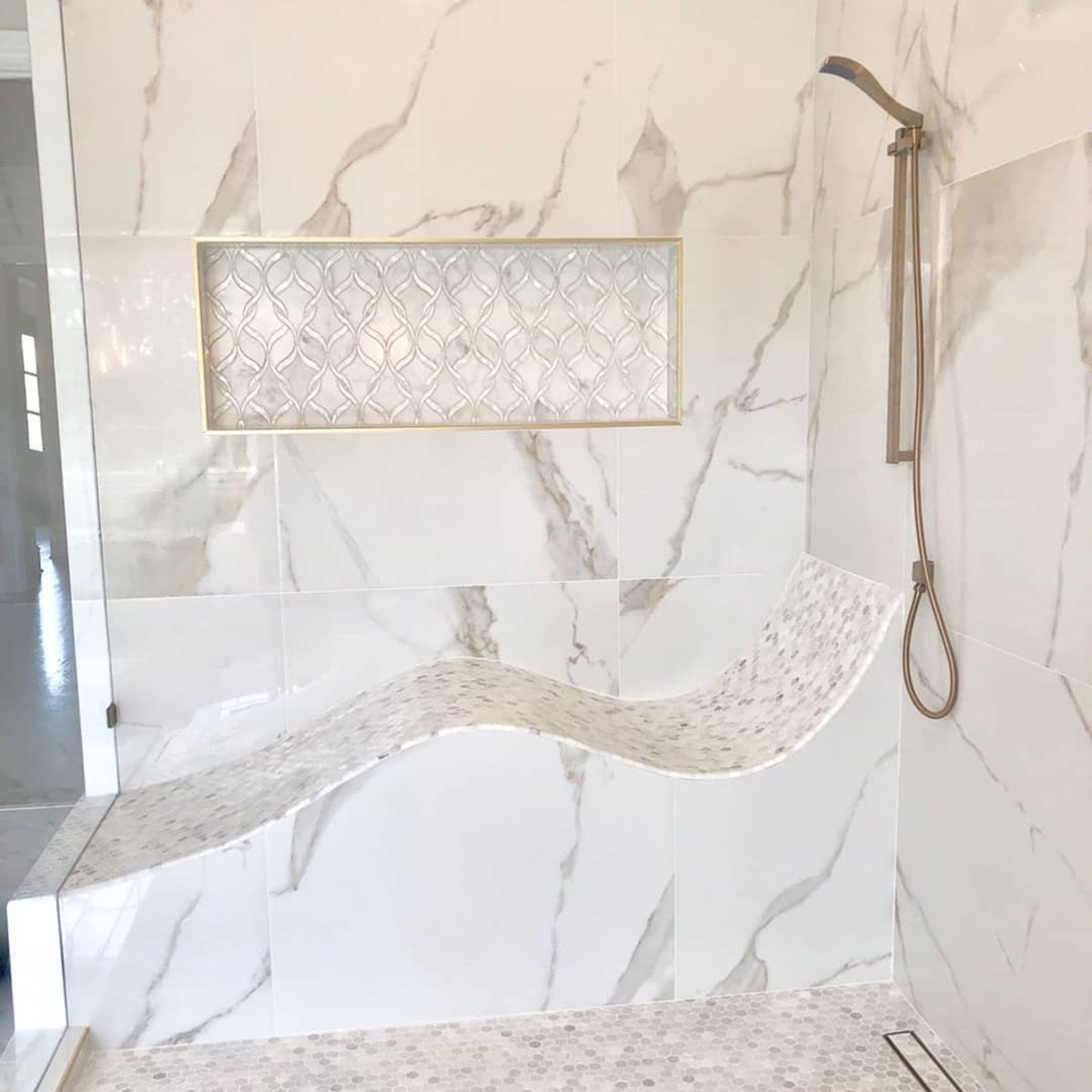 Golden Tile bathroom