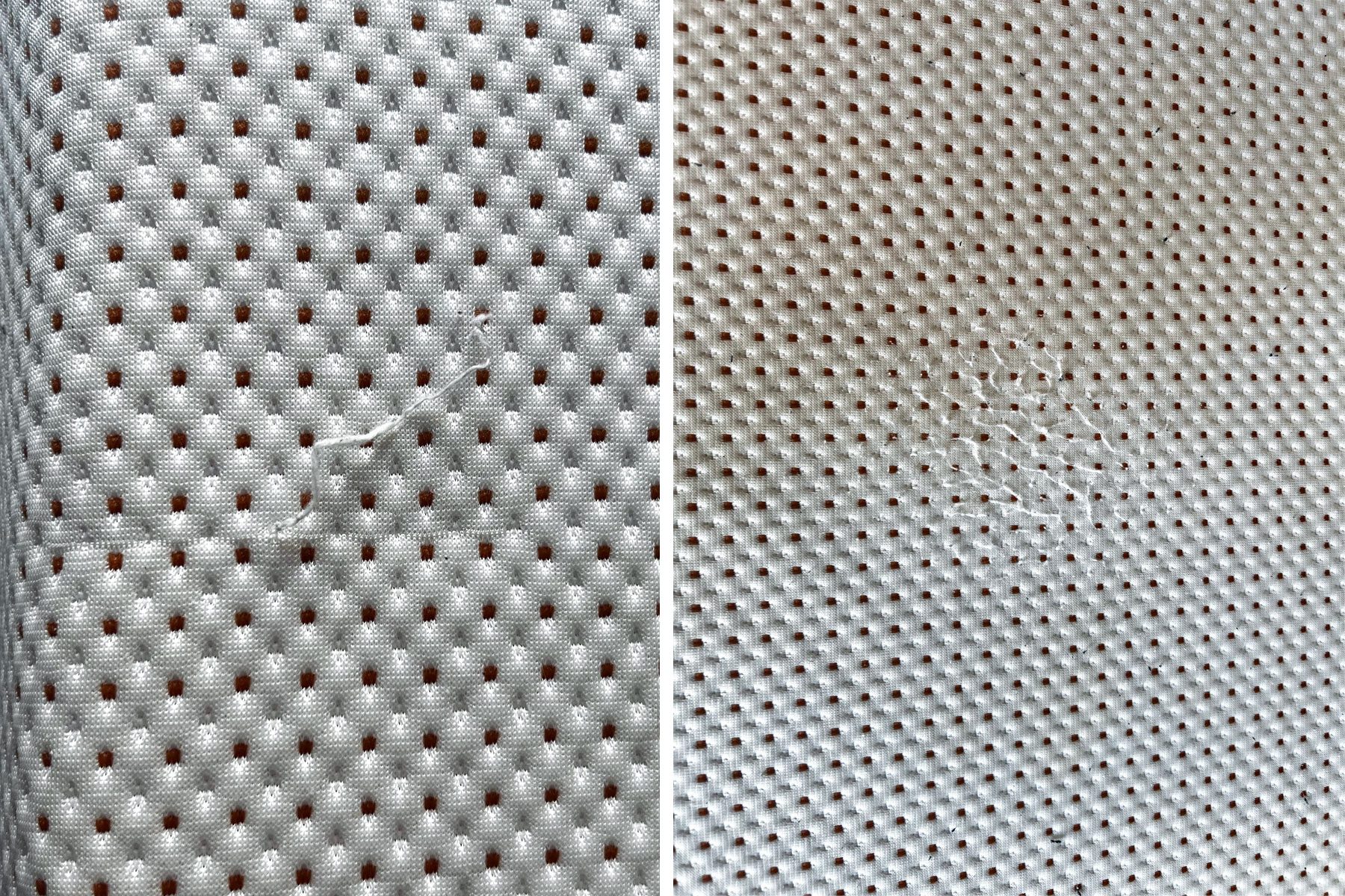 Staining and pilling on the Nectar Premier Copper Memory Foam Mattress Reina Galhea Closeup 2 Msedit