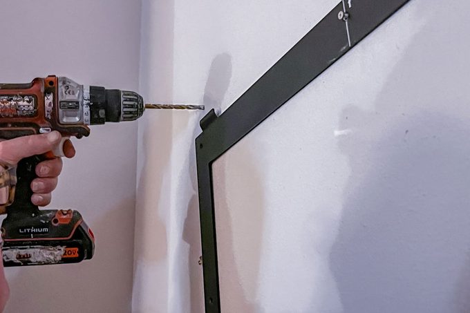 Drilling frame for Sylvox Bathroom Tv Mirror