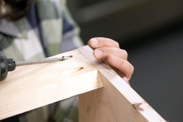 How To Build A Bathroom Vanity Install the cleat and supports