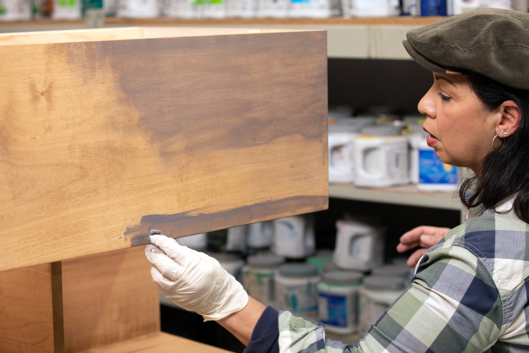 How To Build A Bathroom Vanity Stain wood