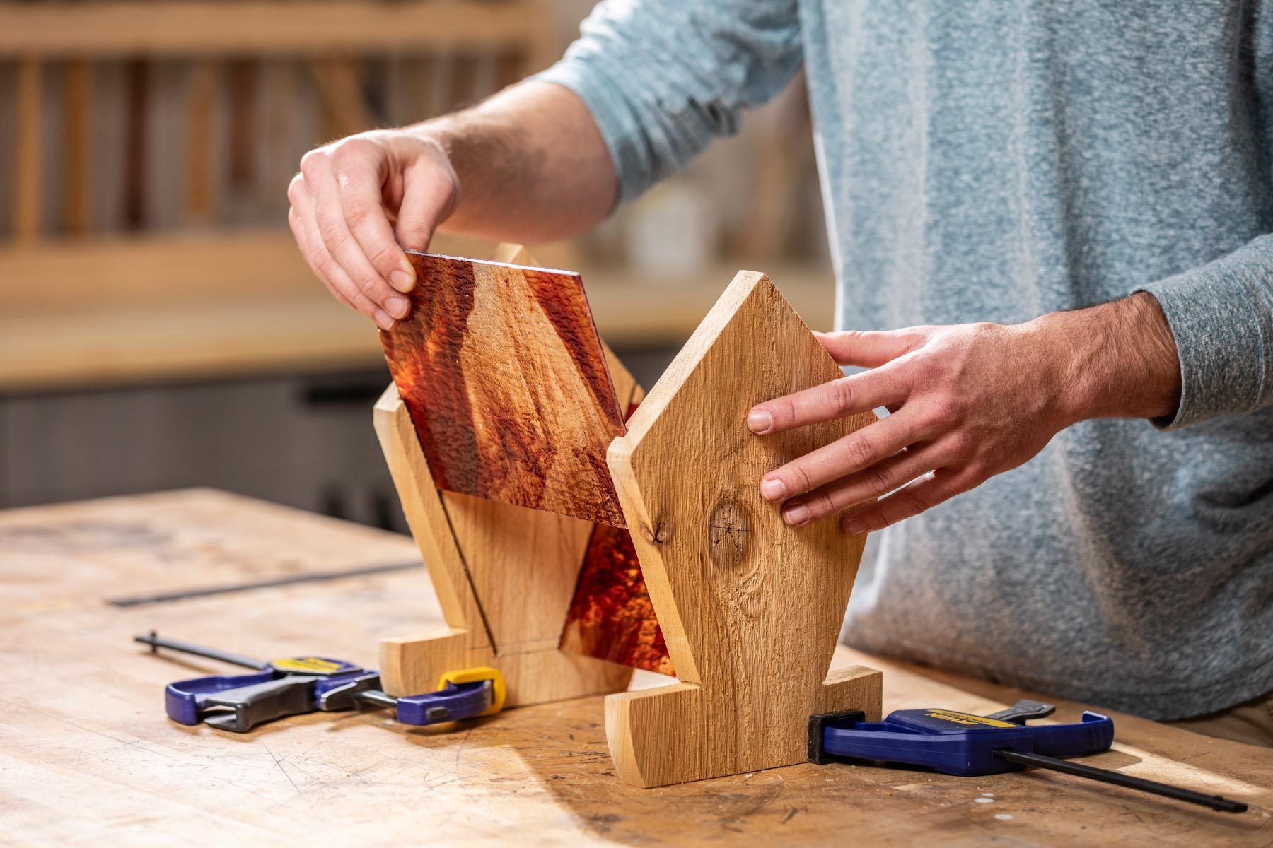 How To Make A Bird Feeder Pre-fit glass into channels